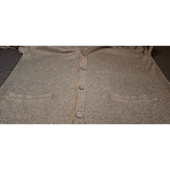 Men's Claiborne Gray Long Sleeve Cardigan Sweater Size Med - Picture 7 of 9